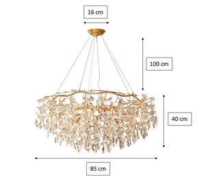 Doris Round Modern Branch Chandeliers