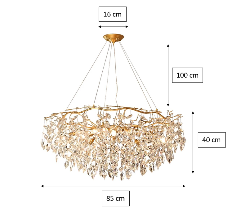 Doris Round Modern Branch Chandeliers