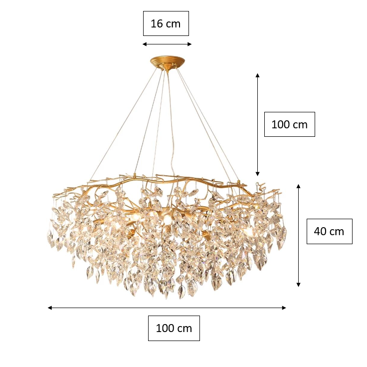 Doris Round Modern Branch Chandeliers