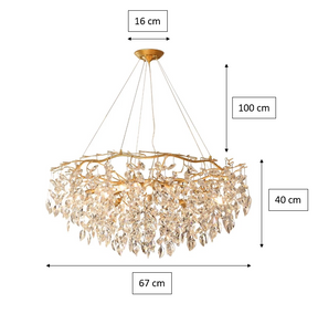 Doris Round Modern Branch Chandeliers