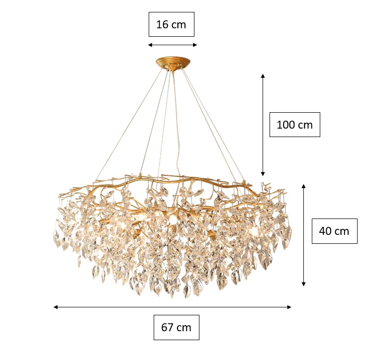 Doris Round Modern Branch Chandeliers