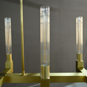 Candlestick Linear Chandelier 67"