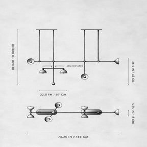 7-Arms Modern Pendant