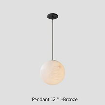 Alabaster Ball Modern Pendant Light