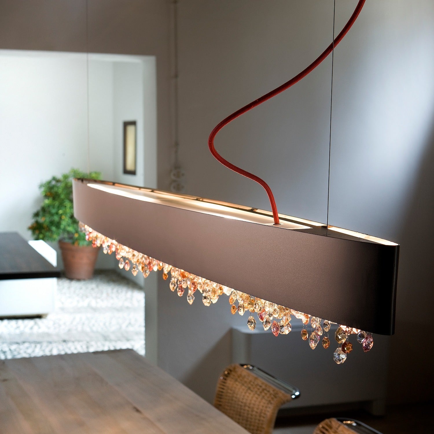 Olà S6 OV 160 | 6 - Light Modern Chandelier - Masiero - Arialamps