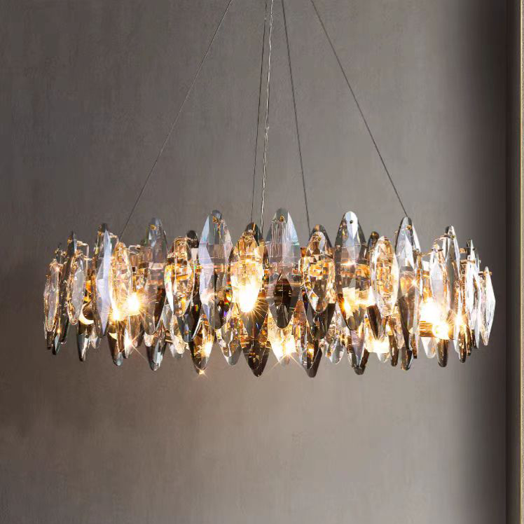 Flor Crystal  Round Chandelier