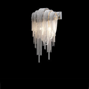 Alisa Luxury Plated Aluminum Chain Tassel Wall Lamp