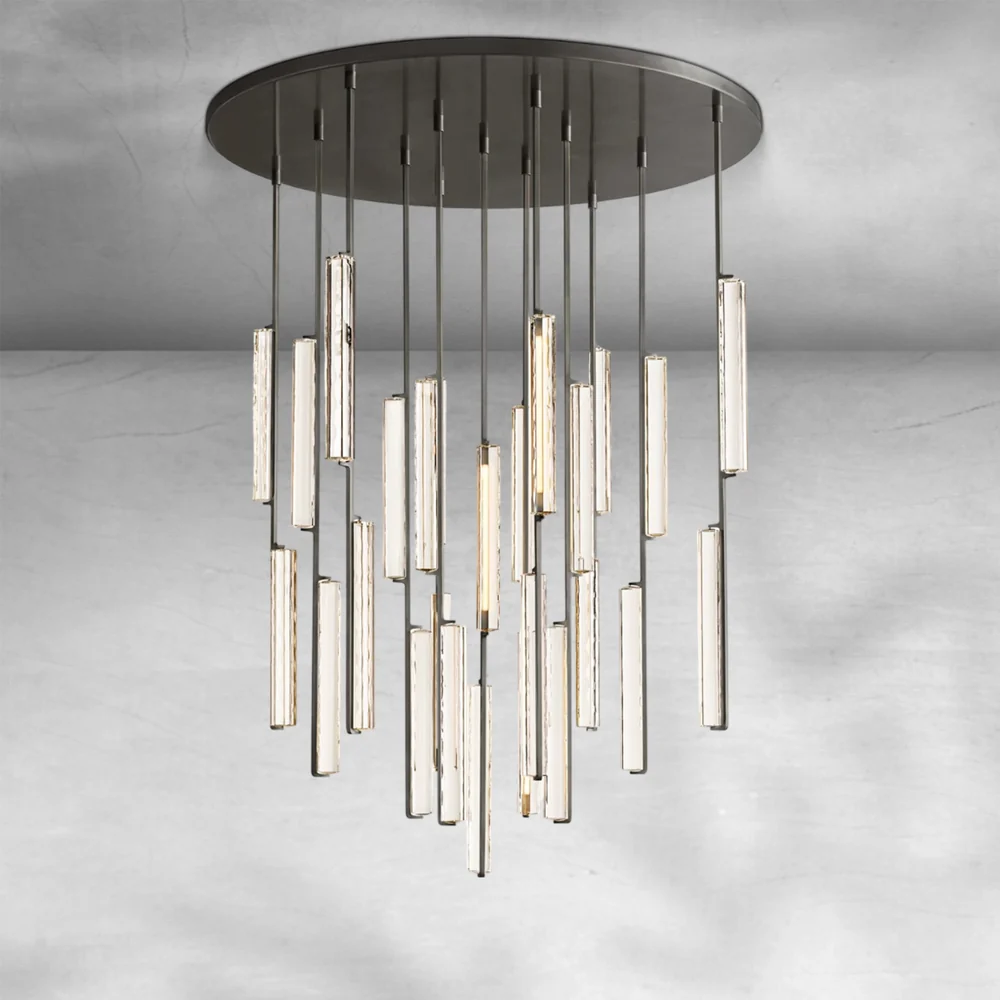 Auduban Crystal Round Chandelier