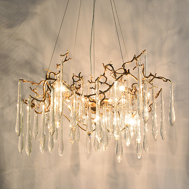 Cecily Modern Crystal Branch Chandelier - Ineffable Lighting