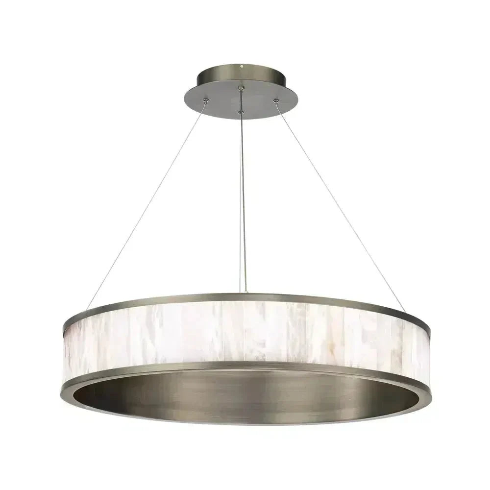 Coliseo Alabaster 28in LED Round Chandelier-chandeliers for dining room,chandeliers for stairways,chandeliers for foyer,chandeliers for bedrooms,chandeliers for kitchen,chandeliers for living room-Arialamps