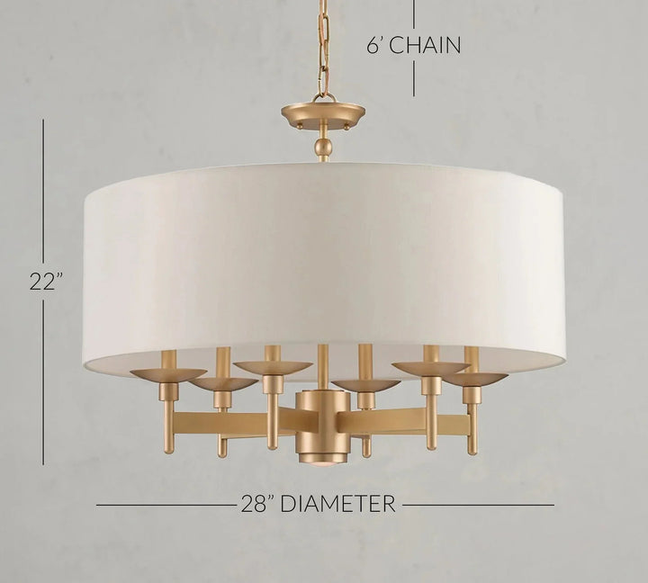 Cortez Chandelier 28" - Arialamps