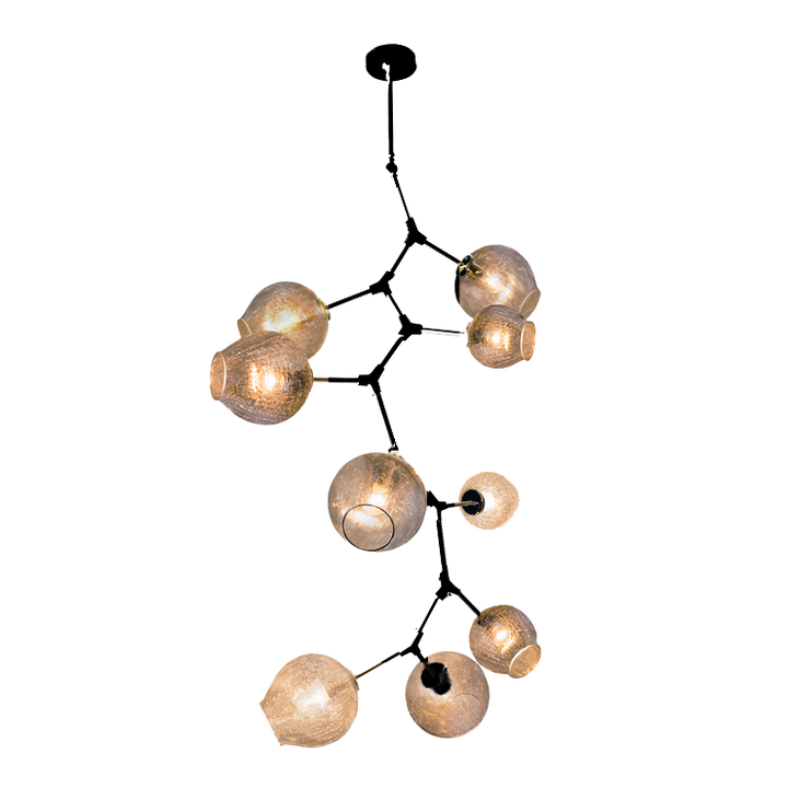 Covington Drop Globe Branching Bubble Chandelier 38''-Chandelier-Arialamps