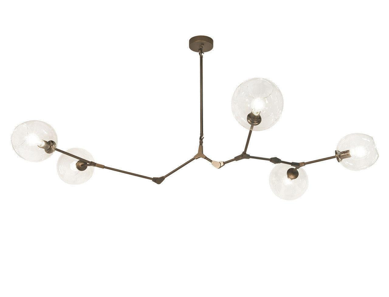 Covington Horizontal Globe Branching Bubble Chandelier-Chandelier-Arialamps