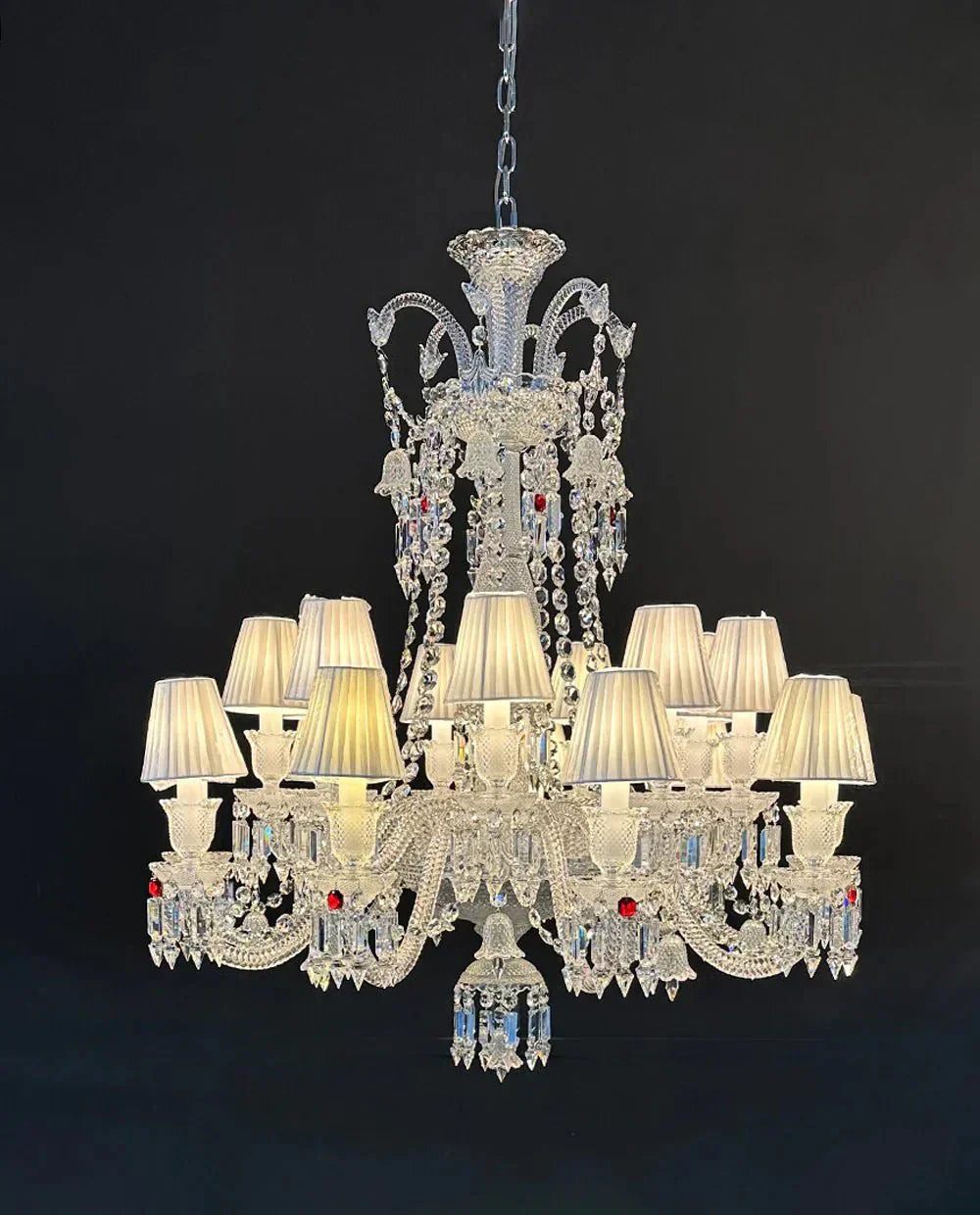 Custom Made 18 Lights Zanith Chandelier Chandelier Crystal Lighting - Arialamps