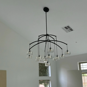 Aria Hemisphere Modern Crystal Round Chandelier