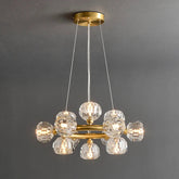 Bille De Clear Crystal Round Chandelier Cord