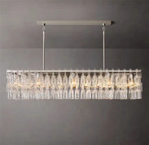 Marignan K9 Crystal Rectangular Chandelier 60"