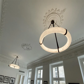 Aria Olso Alabaster Ring Chandelier