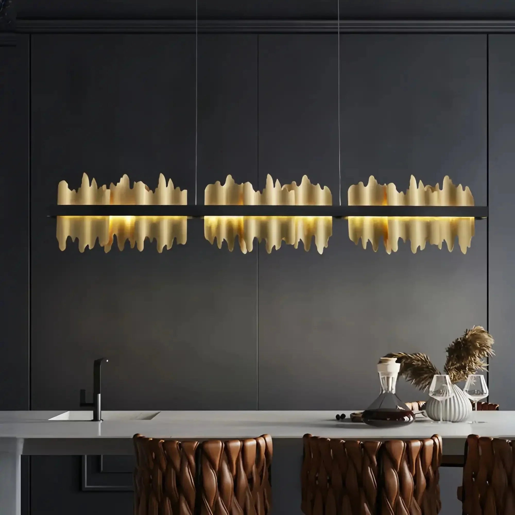 Dahlia Dining Room Chandelier 47" - Arialamps