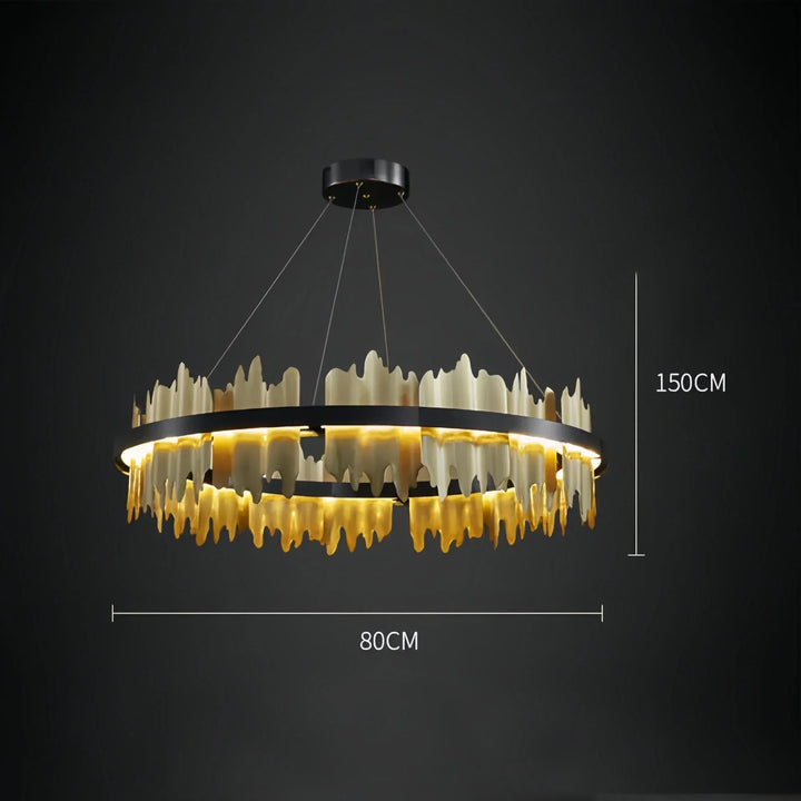 Dahlia Modern Ring Chandelier - Arialamps