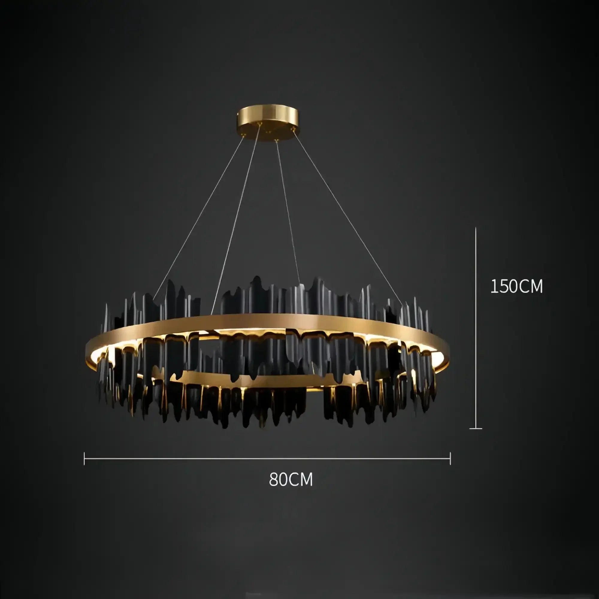 Dahlia Modern Ring Chandelier - Arialamps