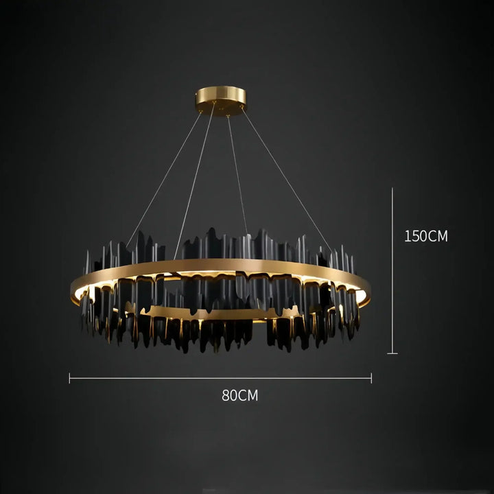 Dahlia Modern Ring Chandelier - Arialamps