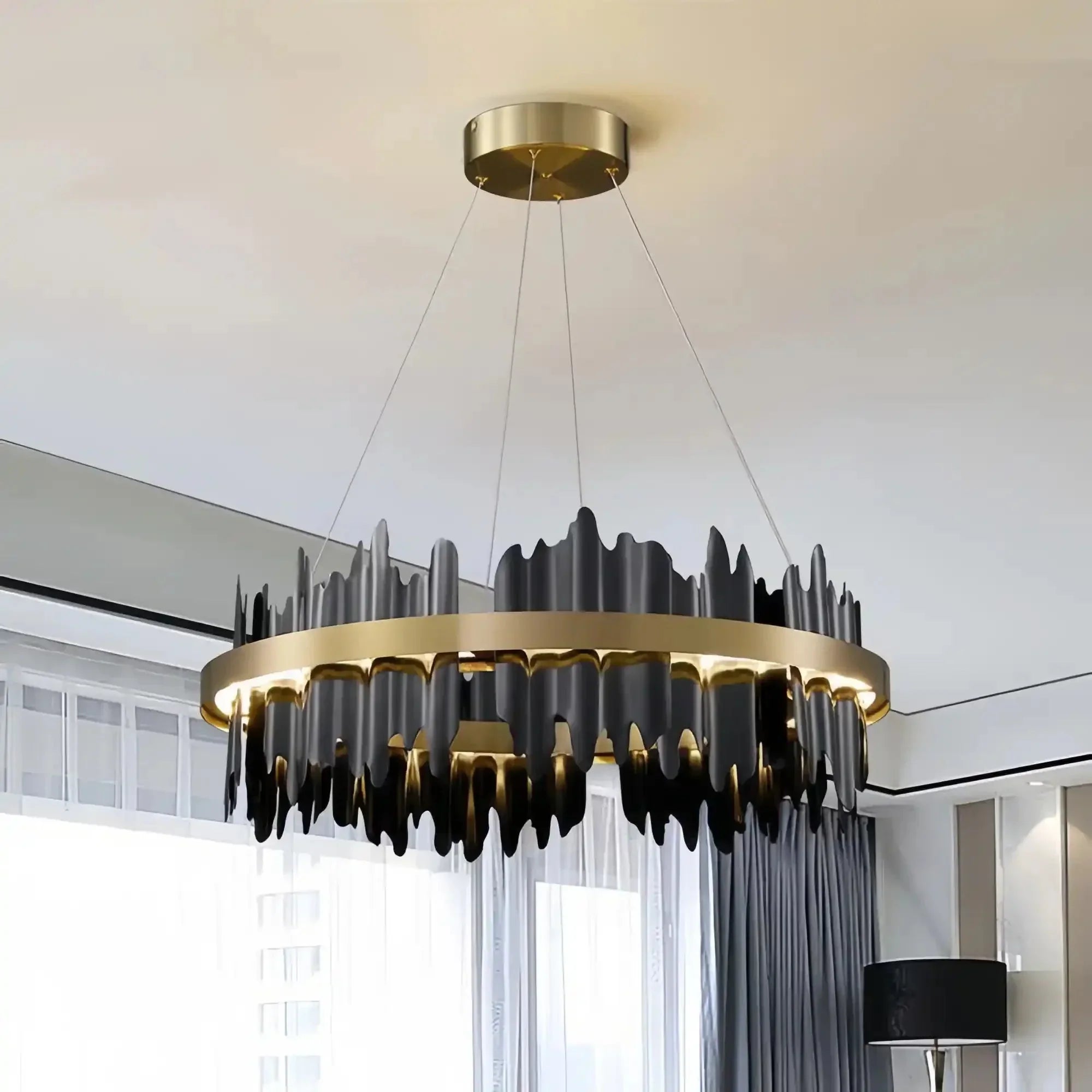 Dahlia Modern Ring Chandelier - Arialamps