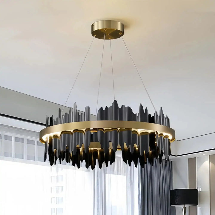 Dahlia Modern Ring Chandelier - Arialamps