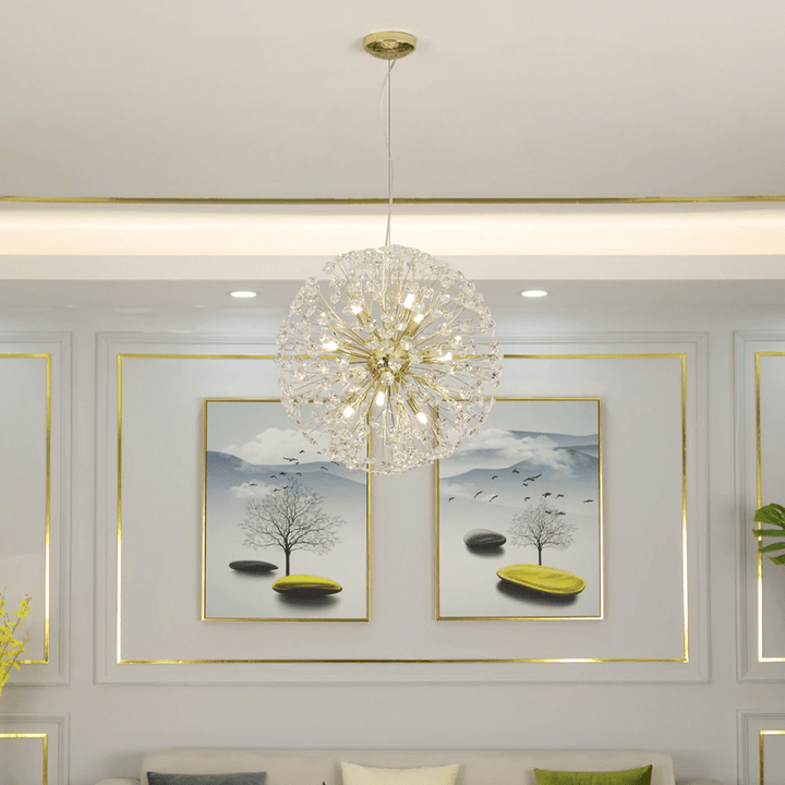 Dandelion Spherical Crystal Pendant Light - Arialamps