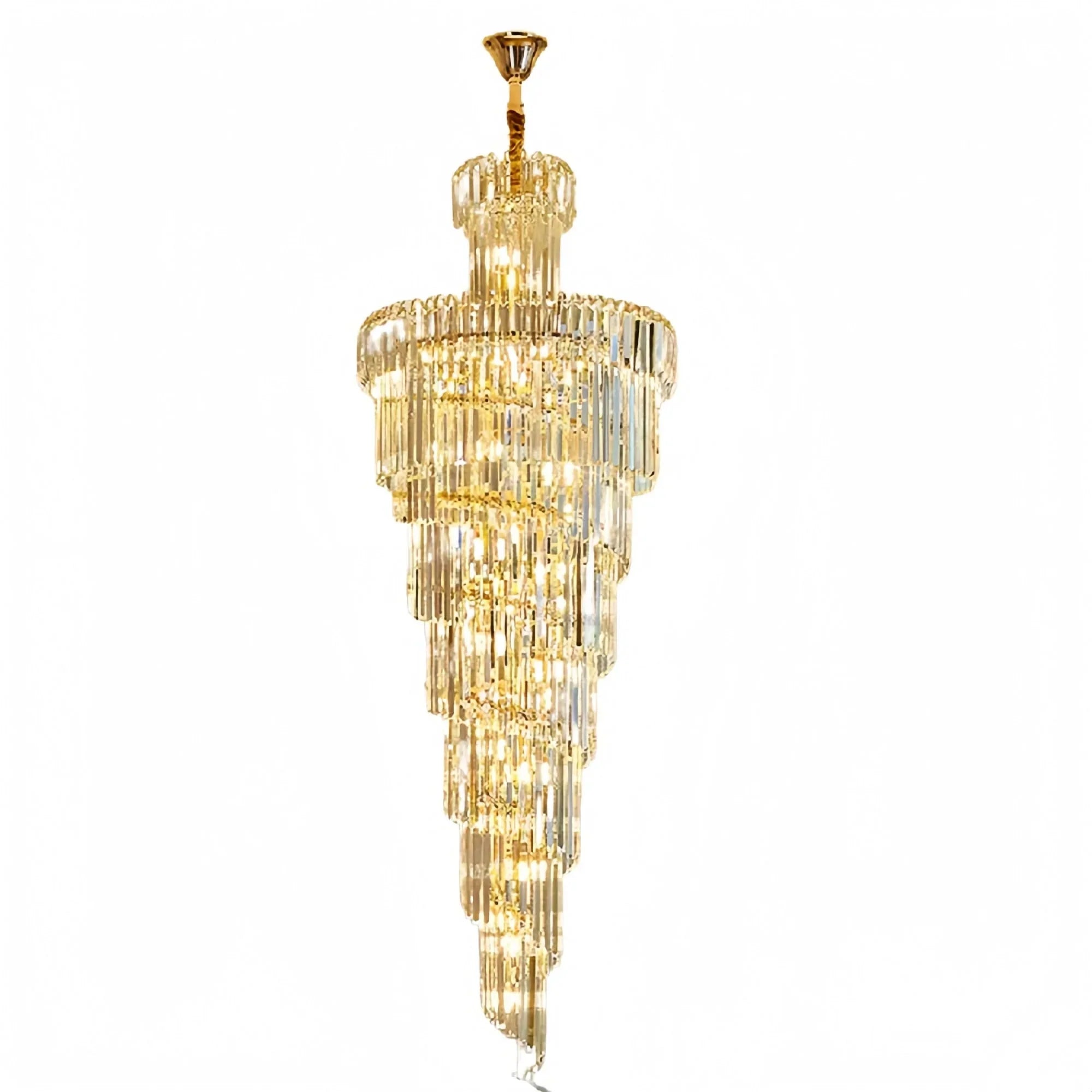 Danilo Multiple Tier Crystal Chandelier - Arialamps