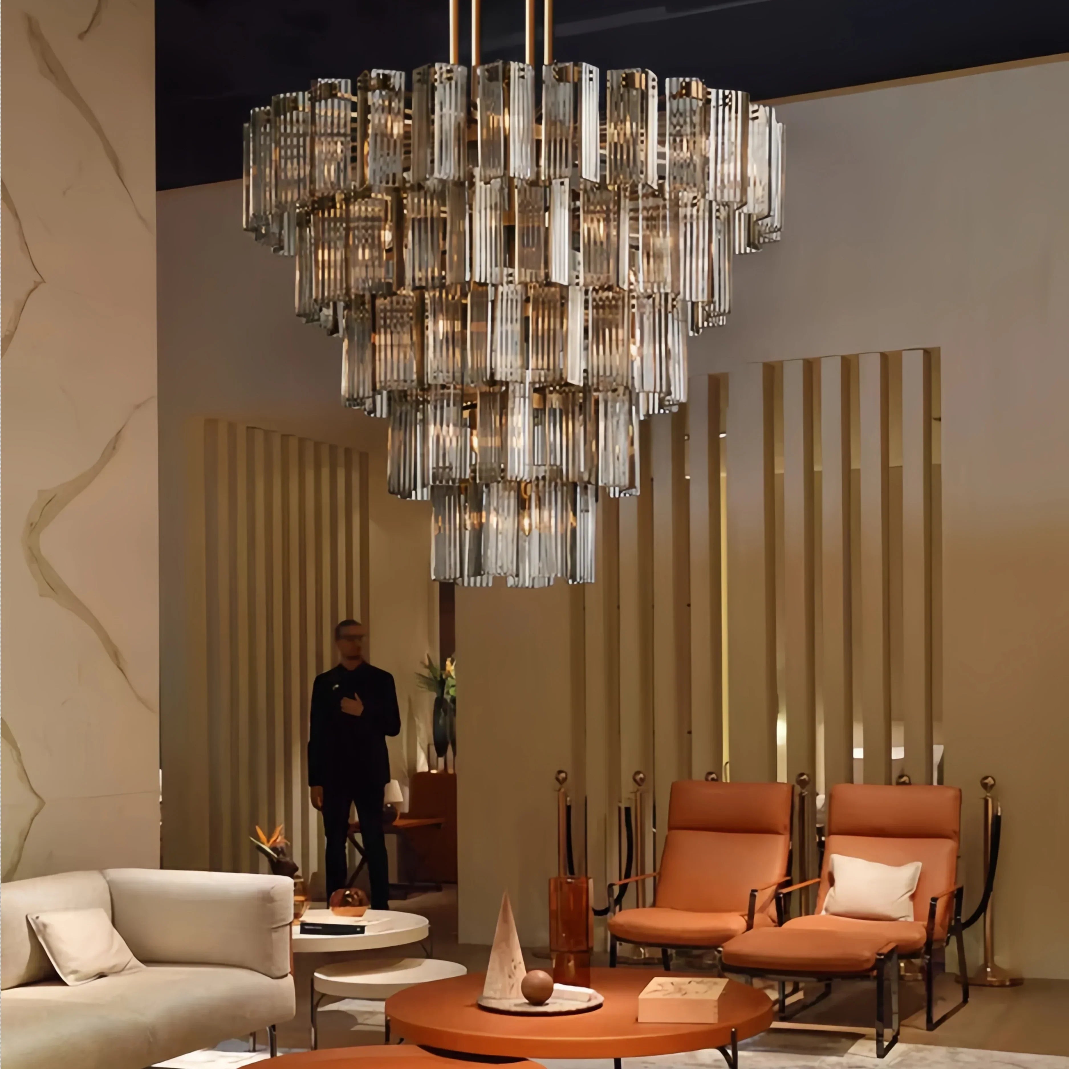 Delsia Round Chandelier 38''48''60''-