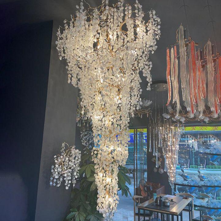 Donna Two-Tier Large Branch Chandelier-chandeliers for dining room,chandeliers for stairways,chandeliers for foyer,chandeliers for bedrooms,chandeliers for kitchen,chandeliers for living room-35.4" D-Arialamps