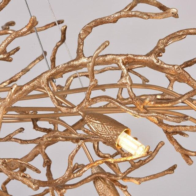 Doris Branch Crystal Chandelier Light-Chandeliers-Arialamps
