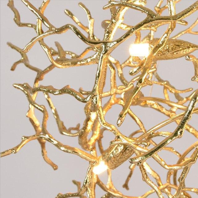 Doris Branch Crystal Chandelier Light-Chandeliers-Arialamps