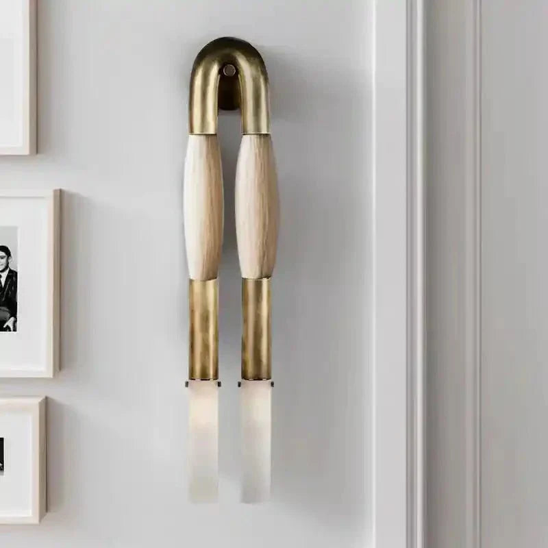 Double Head Antonia Horsehair Sconce - Arialamps