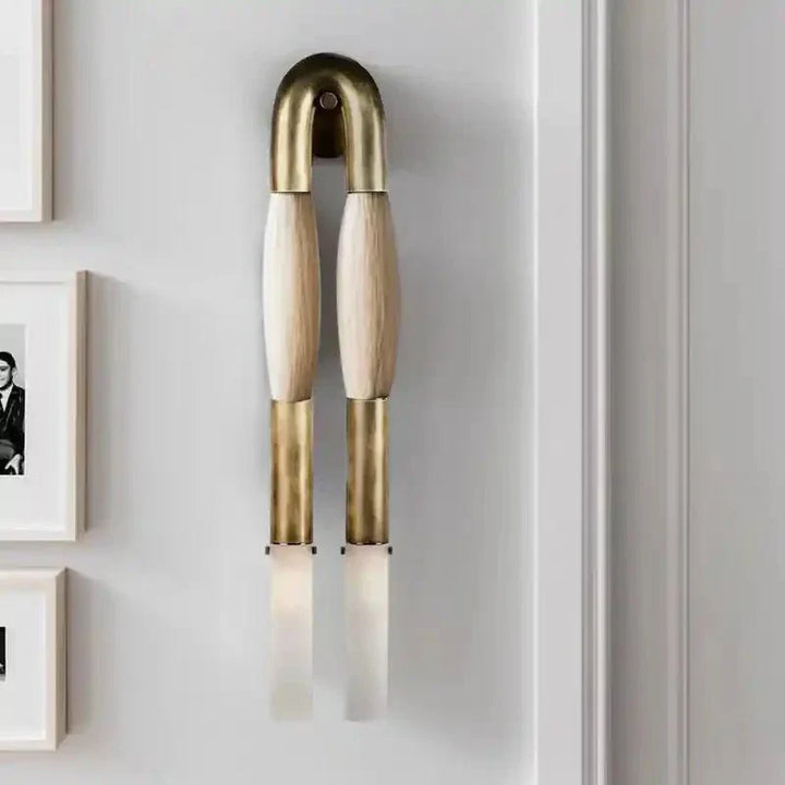 Double Head Antonia Horsehair Sconce - Arialamps