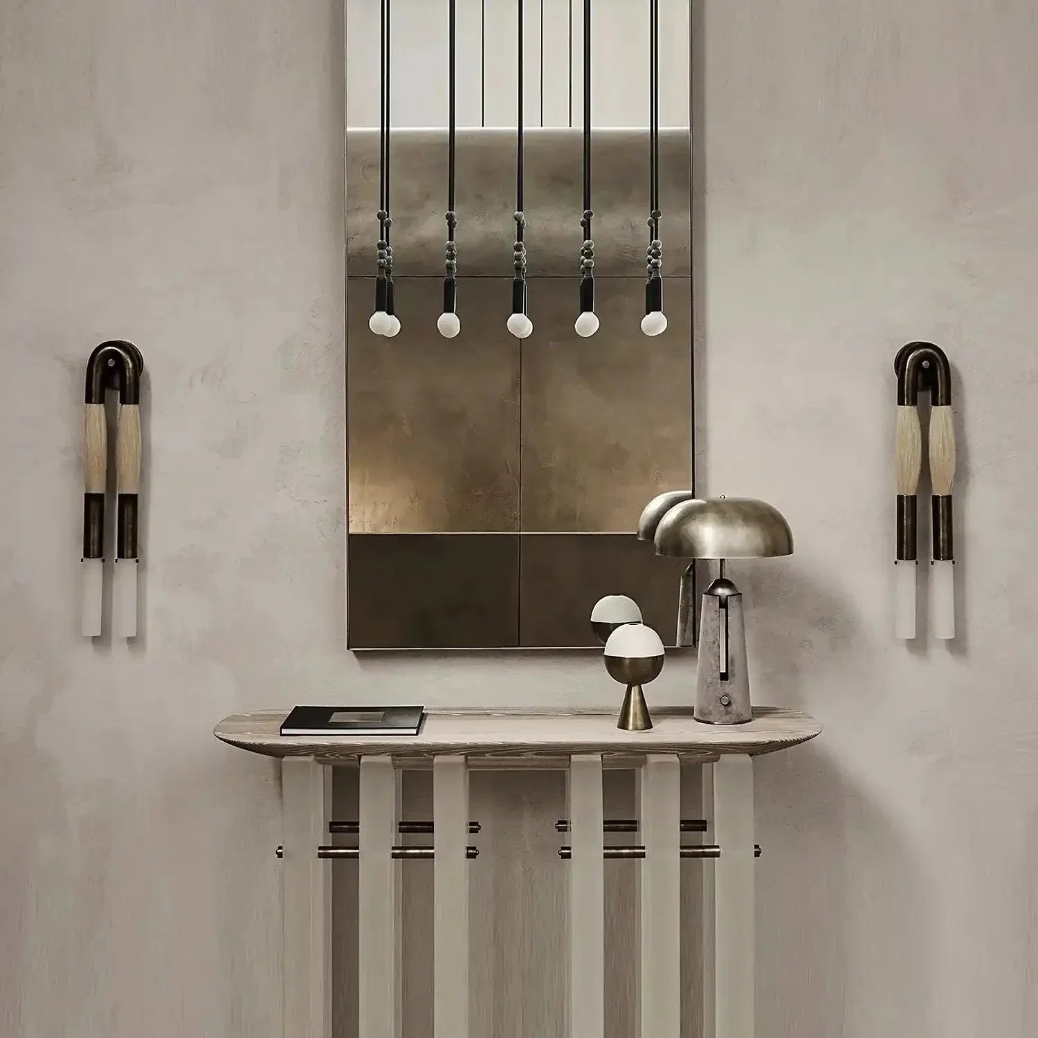 Double Head Antonia Horsehair Sconce - Arialamps