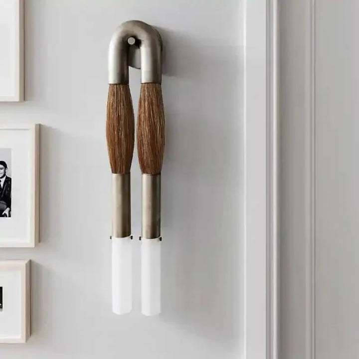 Double Head Antonia Horsehair Sconce - Arialamps