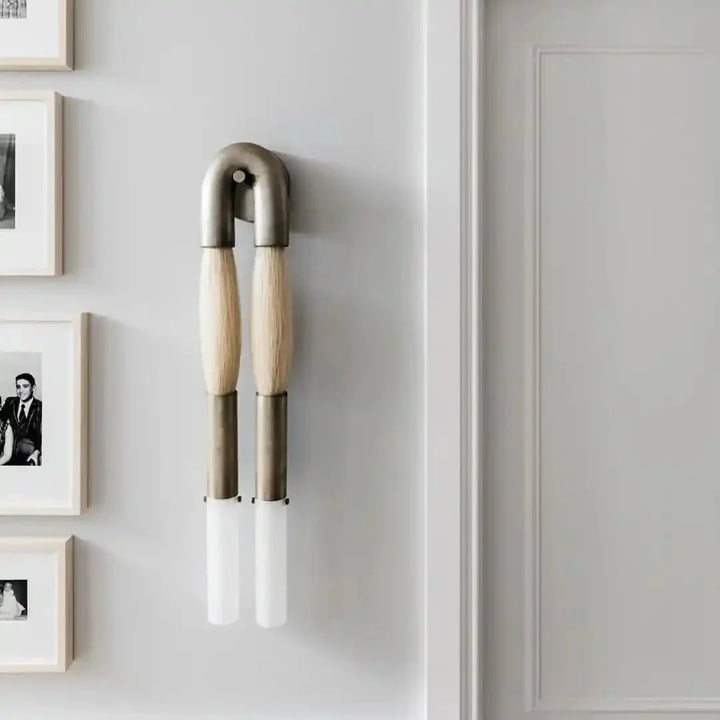 Double Head Antonia Horsehair Sconce - Arialamps