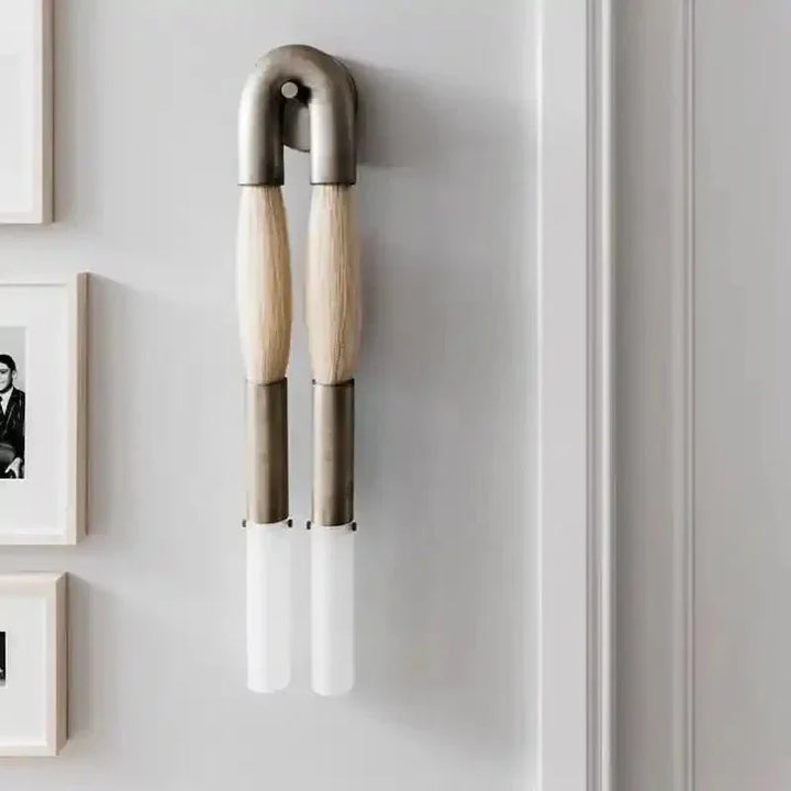 Double Head Antonia Horsehair Sconce - Arialamps