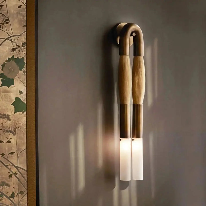 Double Head Antonia Horsehair Sconce - Arialamps