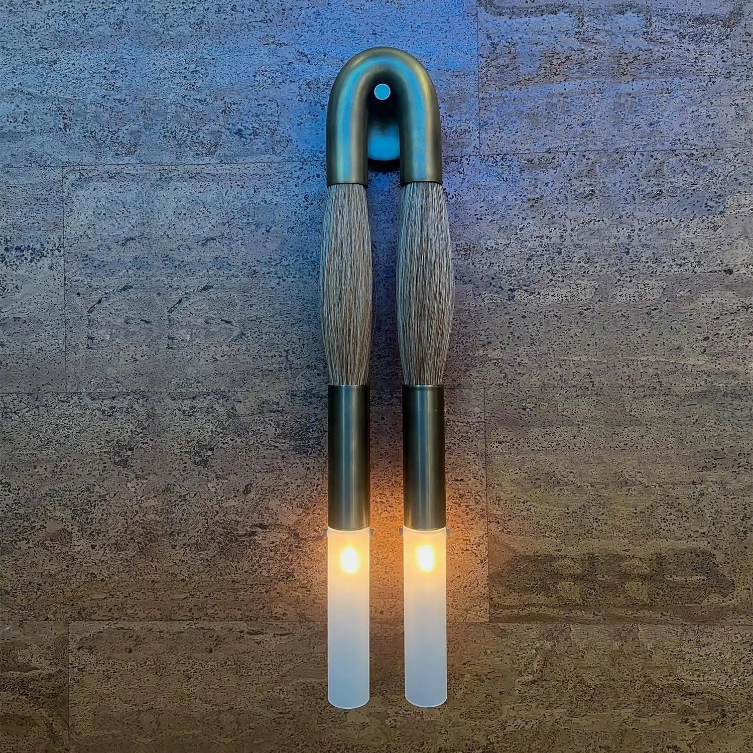 Double Head Antonia Horsehair Sconce - Arialamps