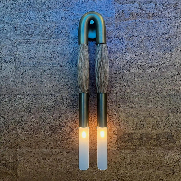 Double Head Antonia Horsehair Sconce - Arialamps