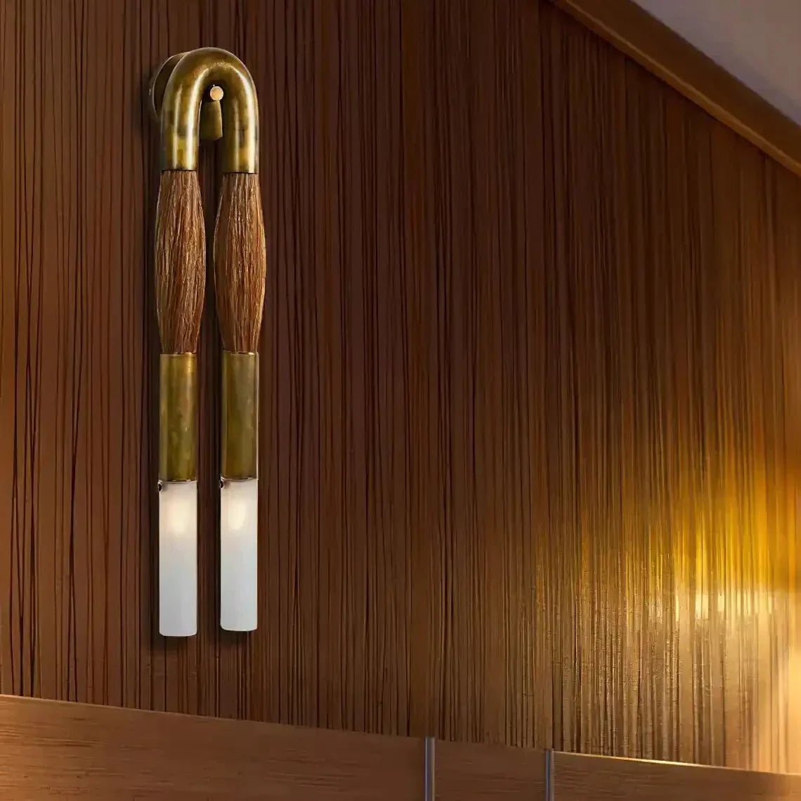 Double Head Antonia Horsehair Sconce - Arialamps