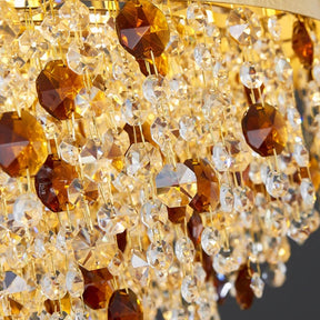 Aria Avani Gold Plated Crystal Dining Room Chandelier