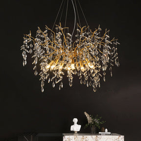 Aria Crystal Raindrop Branch Chandelier