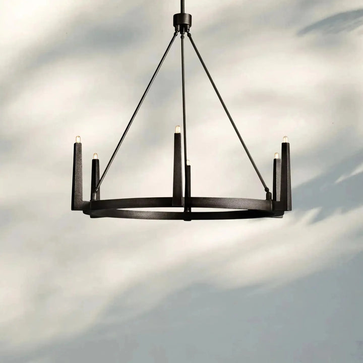 Emmet Round Chandelier - Arialamps