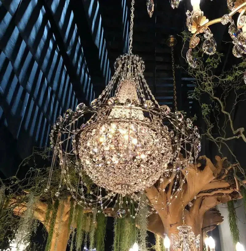 Empire Crystal Chandelier 22“/40“/52” - Arialamps