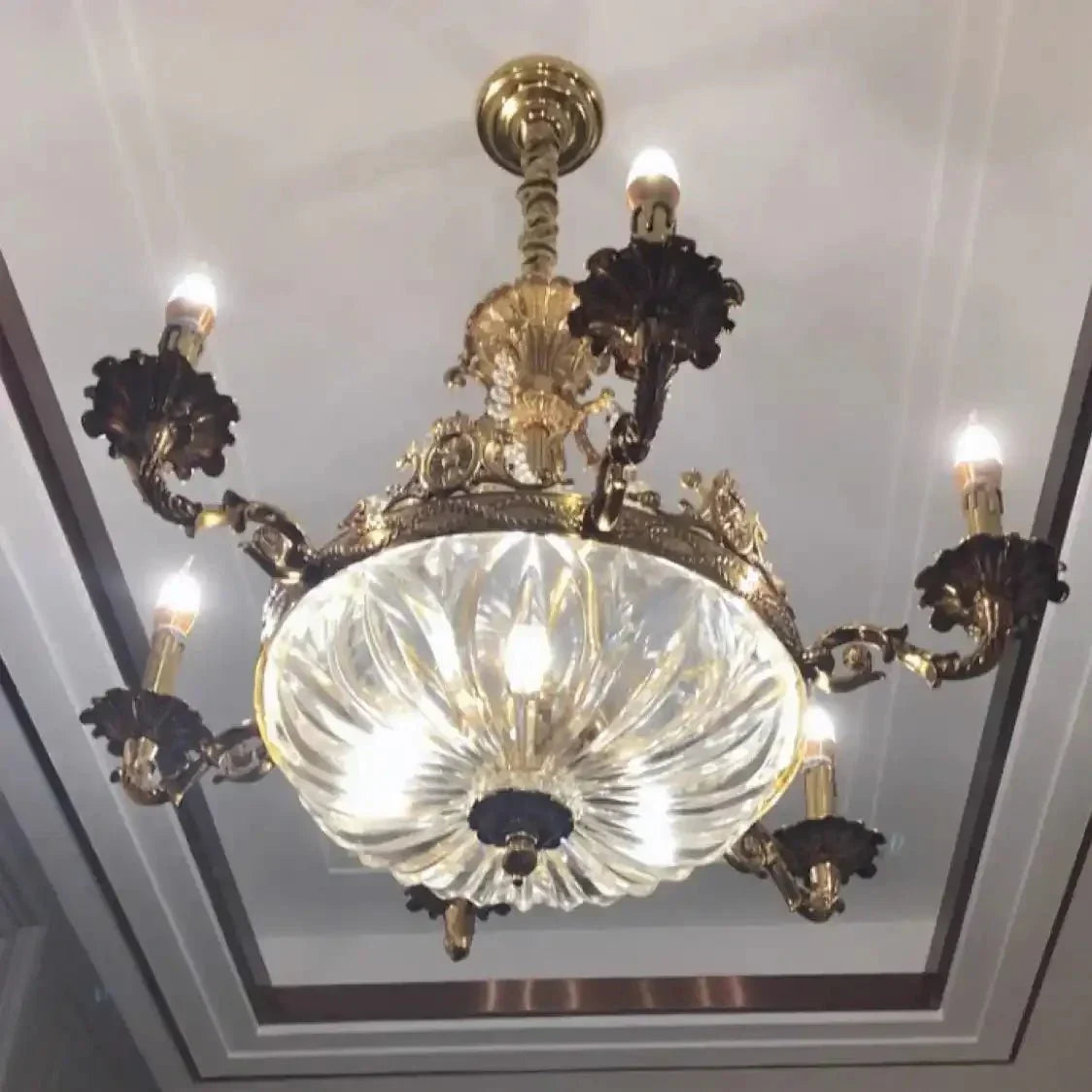 European Style Luxury Crystal Pendant Candle Chandelier for Living Room/Foyer/Entrys/Hallwayr - Arialamps