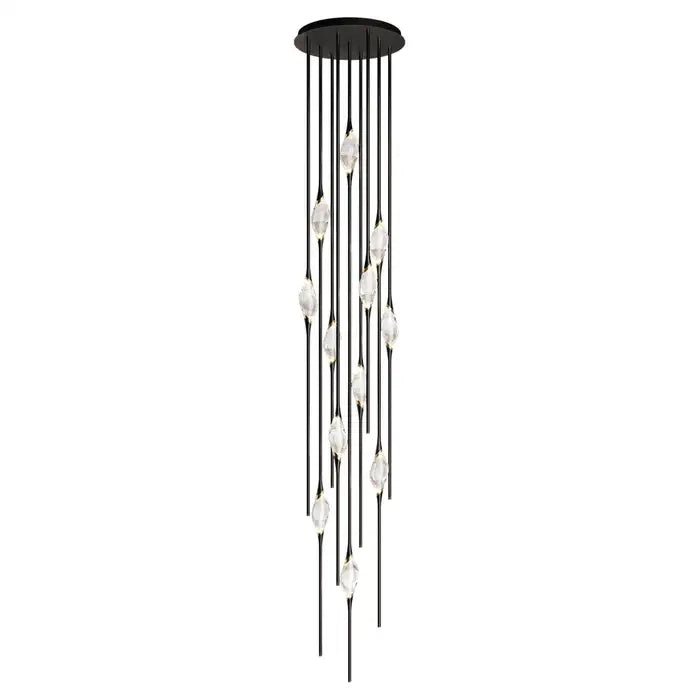 PEZZO CRYSTAL CHANDELIER 21''H